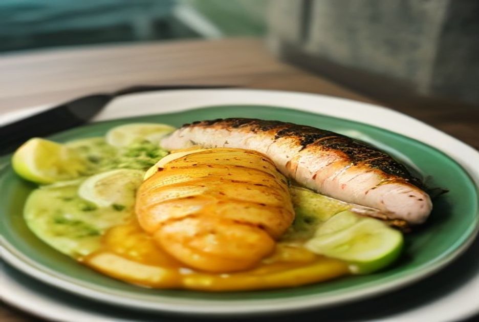 Pescado del día a la brasa
